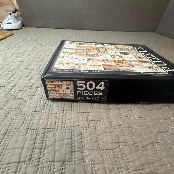 Cat Faces Heads Collage Jigsaw Puzzle 504 Pieces 16x20 - Picture 5 of 8